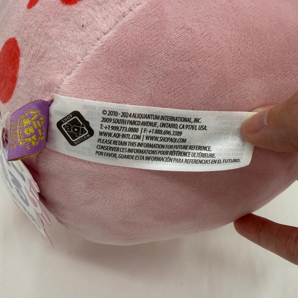 Honeymaru Strawberry Bunny Bubble Tea Plush Pink Kawaii NWT 15” - Picture 7 of 10